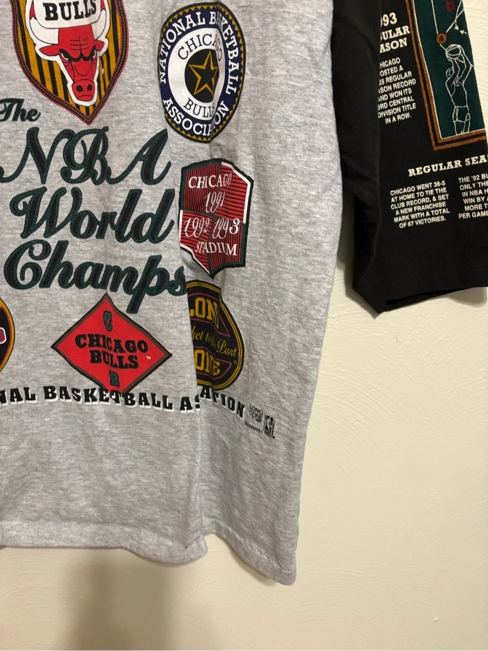 Vintage 1993 Chicago Bulls Long Gone Team Of The Nineties Shirt XL USA - Picture 9 of 10